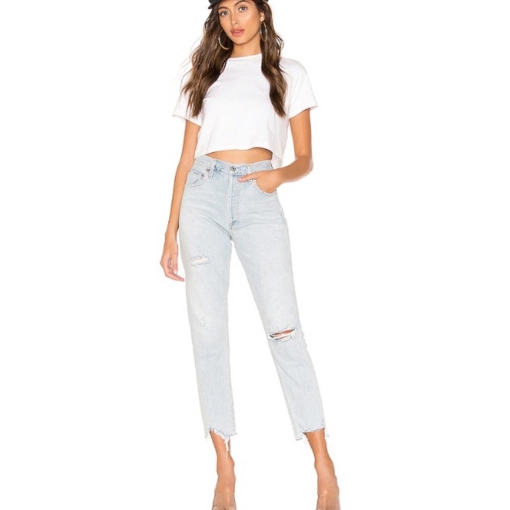 AGOLDE jeans Jamie high rise classic in skeptic